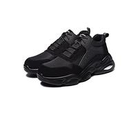 Letuwj Men's Safety Shoes, Fly Woven, Anti-Smash and Anti-Puncture site Safety Shoes, Work Safety Shoes Black EU37/US5.5