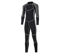 Letuwj Unisex Wetsuits Guardian 3mm Neoprene Full Scuba Diving Suits Surfing Swimming Long Sleeve Keep Warm for Water Sports Black M