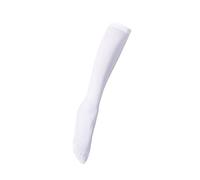 Letuwj Women's Velvet Knee-High Stockings, White, One Size, 4 Count