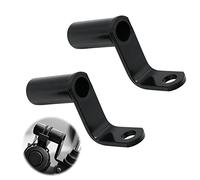 letuxaamz Motorcycle Handlebar Extension, Work Light Holder, Universal Fit, Aluminium, 91mm, Black (Pack of 2)