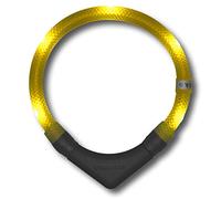 Leuchtie Plus LED Dog Collar Yellow 55cm