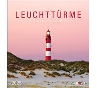 Leuchttürme Postkartenkalender 2025 - An der Nord- und Ostseeküste: Eiland-Leuchtturm-Kalender mit 12 Farbfotos der Nordsee- und Ostseeküste. Kalender 2025 mit Postkarten zum Aufstellen und Aufhängen.