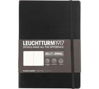 Leuchtturm 1917 363572 Bullet Journal Edition 2, Medium (A 5), Hardcover, 206 Numbered Pages, Black, Dotted With 120 G / Sqm Paper