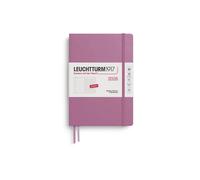 LEUCHTTURM1917 372701 Weekly Planner & Notebook Dotted Medium (A5) 2026, 12 Months, Dusty Rose, English