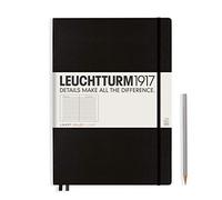 Leuchtturm 225mm x 315mm A4 Plus Master Lined Notebook - Black