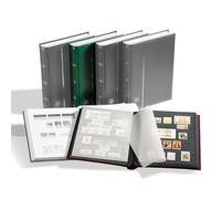 Leuchtturm 306438 A4 Stock Book COMFORT, 64 black pages, padded cover, green