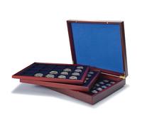 Leuchtturm 308045 Volterra DE Luxe - Coin case with 98 Square compartments for Coins up to 30, 39, 48 mm Ø, incl. 3 Inserts