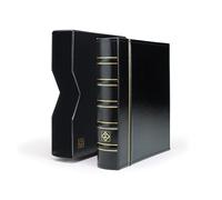 Leuchtturm 313506 Coin Album Optima Classic - 10 coin sleeves for Ø 42, 27, 20, 34 mm, 2 cover sheets, protective case, black