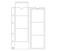 Leuchtturm 316001 Coin Sleeves Optima 65, 6 crystal-clear compartments for coins up to 65 mm in diameter - pack of 5