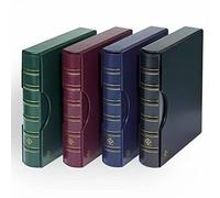 Leuchtturm 317159 Grande coin album - ring binder for customisation in a classic design - includes protective case - green