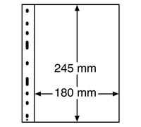 Leuchtturm1917 plastic pockets OPTIMA, 1-way division, clear