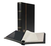 Leuchtturm 321487 Stockbook BASIC, DIN A4, 64 black pages, non-padded cover, black