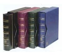 Leuchtturm 321845 Coin Album Optima Classic - 10 coin sleeves for Ø 42, 27, 20, 34 mm, 2 cover sheets, protective case - blue