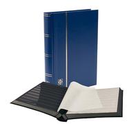 Leuchtturm 327853 Stamp collecting album - stock book Basic - 64 black DIN A4 pages - unpadded, blue