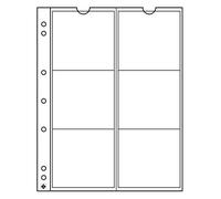 Lighthouse coin sheets NUMIS, 6 pockets up to 55 mm Ø