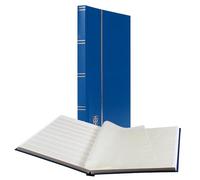 Leuchtturm 331235 Stamp collection album - Basic slipcase - 32 white DIN A4 pages - unpadded blue cover