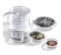 Leuchtturm 332800 Grips coin capsules 39 mm - pack of 100, crystal clear, scratch-resistant, easy to open with secure closure