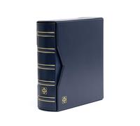 Leuchtturm 333112 Collector's album for 200 first-day covers (FDCs) or letters in C6, incl. protective case - blue