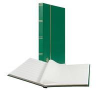 Leuchtturm 333321 Stamp Collecting Album - Basic Insert Book - 32 white DIN A4 pages - unpadded, green cover