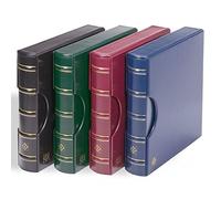 Leuchtturm 333439 Ring Binder Excellent - Scrapbook in Classic Design for Stamps - Includes Protective Case - Black