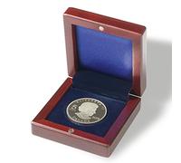 Leuchtturm 337256 Coin case Volterra - round compartment for 1 coin up to 60 mm Ø - mahogany colour