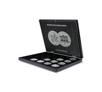 Leuchtturm 350448 Volterra coin box for 20 Vienna Philharmonic silver ounces in coin capsules - 1 oz. - black