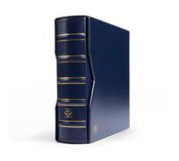 Leuchtturm 354422 Album for 200 First-Day-Cover FDCs or letters in DIN long, incl. protective cassette - blue