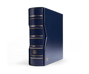 Leuchtturm 354422 Album for 200 First-Day-Cover FDCs or letters in DIN long, incl. protective cassette - blue