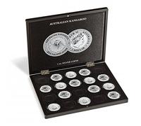Leuchtturm 355190 VOLTERRA Presentation case for 20 “Australian Kangaroo” 1 oz Silver Coins in Capsules (Capsules are not Included)