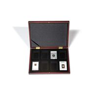 Leuchtturm 362499 Volterra presentation case for 8 x gold bar in blister packaging, mahogani