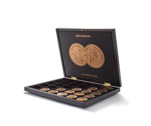 Leuchtturm 363743 Volterra coin case for 30 Krugerrand gold coins in capsules - for 1 oz/ounces