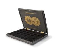 Leuchtturm 365159 Volterra coin case for 30 Maple Leaf gold coins in capsules - for 1 oz