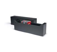 Leuchtturm 365162 Archivbox Logik for 40 gold bars or coin cards - portrait format, black, 300 x 65 x 95 mm