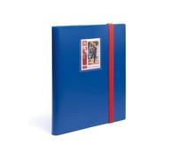 Leuchtturm 369506 TCG Album Slim - with 20 sheets for 360 Sport Trading Cards trading cards - softcover blue-red