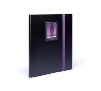 Leuchtturm 369507 TCG Album Slim - with 20 sheets for 360 trading cards such as Yu-Gi-Oh, Magic, Lorcana or One Piece - softcover black-purple