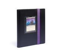 Leuchtturm 369510 TCG Album Slim Small - with 20 sheets for 160 trading cards such as Pokémon, Lorcana - softcover black-purple