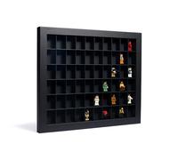 Leuchtturm 373295 Showcase Collector's Box, 60 compartments measuring 50 x 36 x 33 mm, for collectible figures - black cardboard