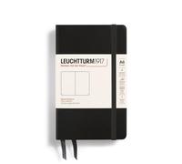 Leuchtturm Pocket 185 Plain Pages Hardcover - PLAIN, BLACK