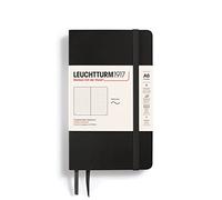 Leuchtturm 90mm x 150mm A6 Pocket Soft Cover Dots Notebook - Black