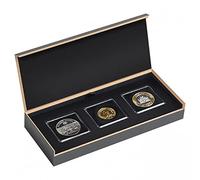 Leuchtturm LUXOR coin case 3x QUADRUM coin capsule