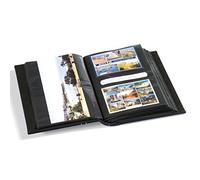 Leuchtturm MULTI Display Album, Medium, Rectangular, 200 Postcards/Letters/Photos, 50 Pockets, Gold