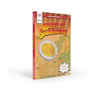 Leuchtturm Presso Kids 365501 Coin Album for 24 Commemorative 2 Euro Coins, 296 x 210 mm, with Full Colour Illustrated Map of Europe