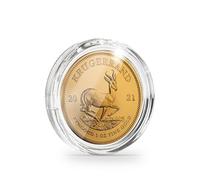 Leuchtturm1917 ULTRA Perfect Fit Coin Capsules for 1 oz. Krugerrand Gold, Pack of 10
