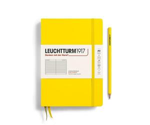 LEUCHTTURM1917 344798 Notebook Medium (A5), 249 Numbered Pages, Ruled, Citron