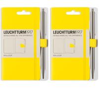 LEUCHTTURM1917 345162 Pen Loop (Pencil Holder), self-Adhesive, Citron (Pack of 2)