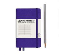LEUCHTTURM1917 346681 Notebook Pocket (A6), 185 Numbered Pages, Ruled, Purple