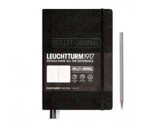LEUCHTTURM1917 346703 Bullet Edition Journal Notebook Medium A5 240 Pages dotted Lines, Colour: Black