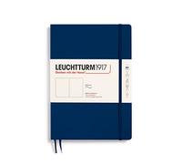 LEUCHTTURM1917 349299 Notebook Composition (B5) Softcover, 123 Numbered Pages, Plain, Navy