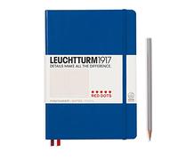 LEUCHTTURM1917 (357698) 357698 Red Dots Notebook Medium (A5), Dotted, Royal Blue