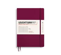 LEUCHTTURM1917 359672 Notebook Composition (B5), Soft Cover, 123 Numbered Pages, Lined, Port Red